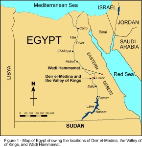 Map of Egypt an African Country: The Writings of African-Americans®